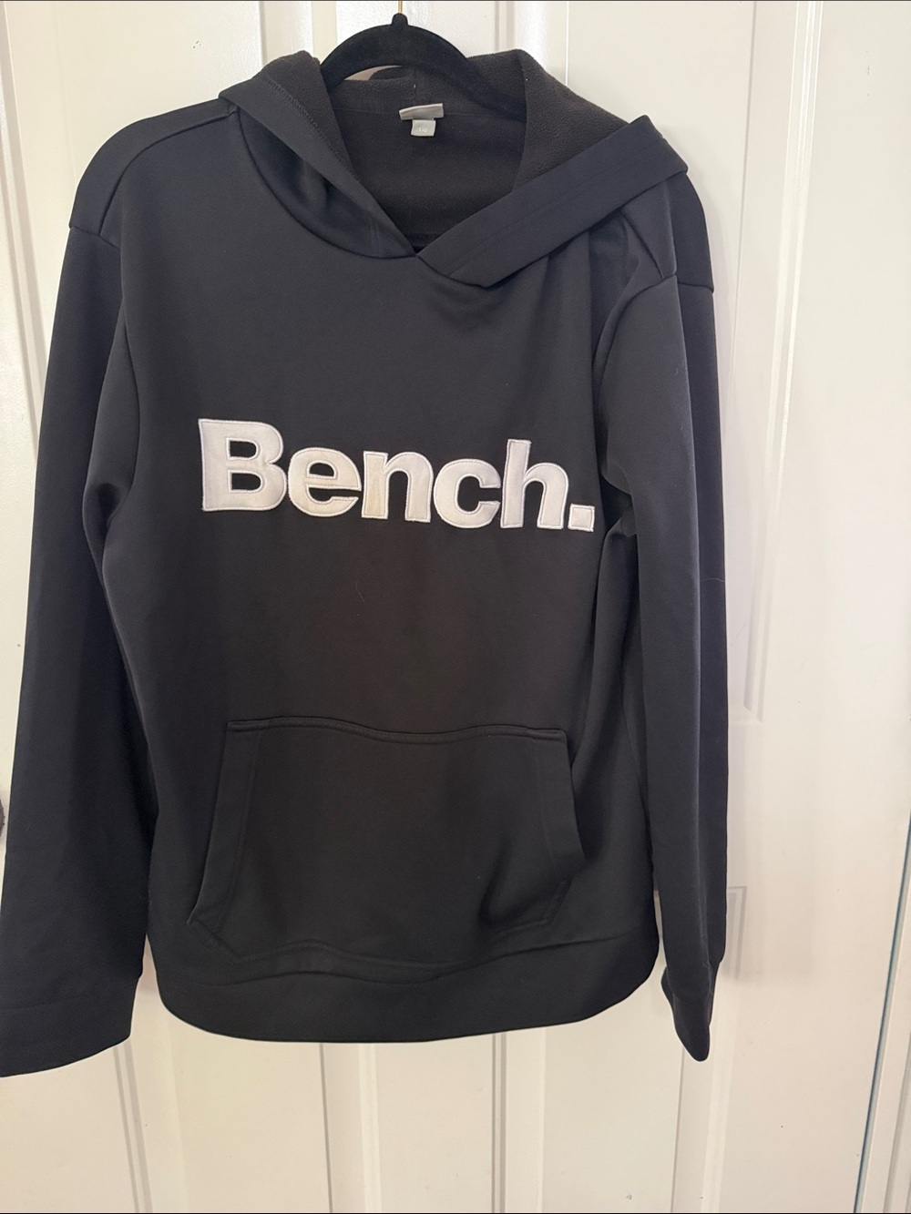 Bench Black Hoodie with White Logo